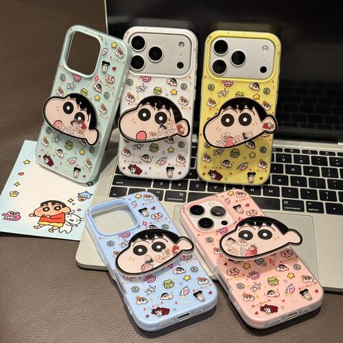 满屏蜡笔小新摇摇乐支架适用苹果17Pro手机壳iPhone16max小米15华为mate80pura70k90reno14荣耀400x300一加13 - 封面