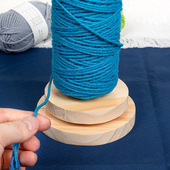 便携式 毛线可转动轴架可拆卸手工针织编织辅助工具毛线实木绕线轴