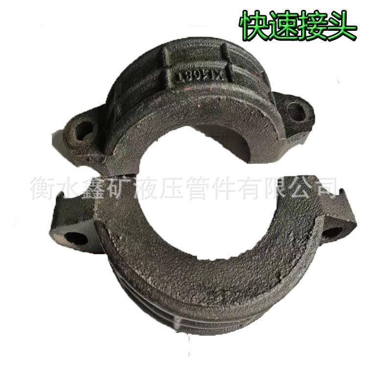 矿用卡箍柔性快速接头DN100 带短管卡箍-4.0MPA焊接煤矿柔性管卡