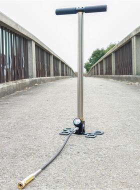 四级增压打气筒40mp三级增压手动打气泵30MPA高压瓶充气超高压