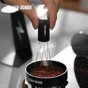 压粉打散结块针式 轰炸机闪电搅粉针咖啡布粉针意式 布粉器均匀布粉
