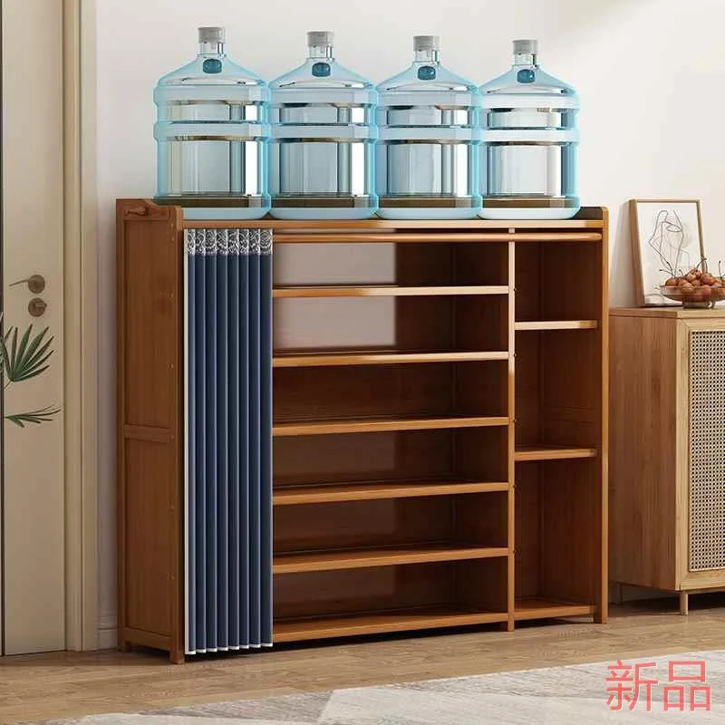 鞋架子多层家用门口室内出租房收纳实木大容量防尘简易入户门新品