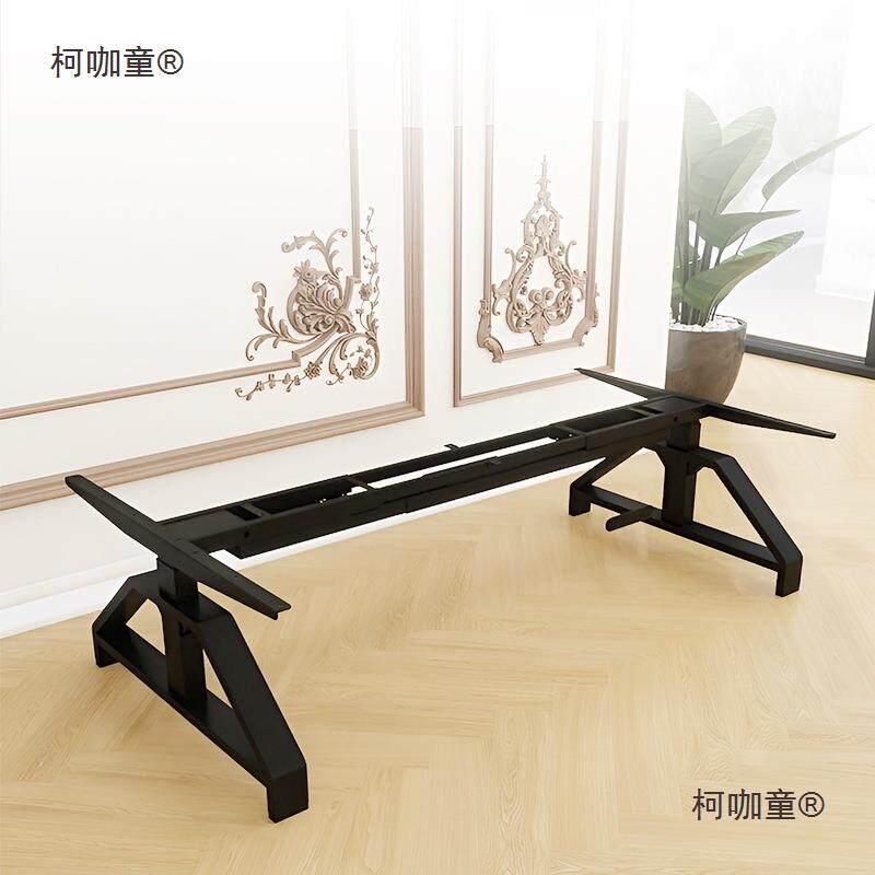 L大承重200kg电动升降茶几茶台桌腿支架岩板大理石实木升降麦太保