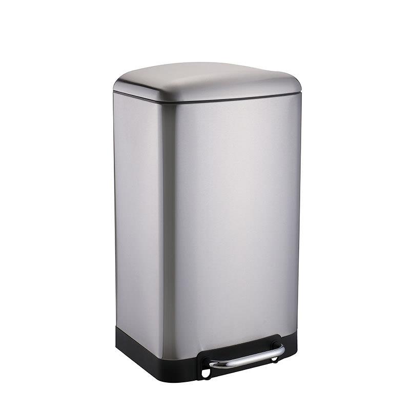 不锈钢垃圾桶弧盖家用厨房酒店厂家卫生间创意欧式脚踏带盖卫生桶