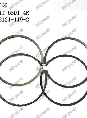 发动机配件五十铃适用活塞环6SD1T6SD14R1-12121-119-2