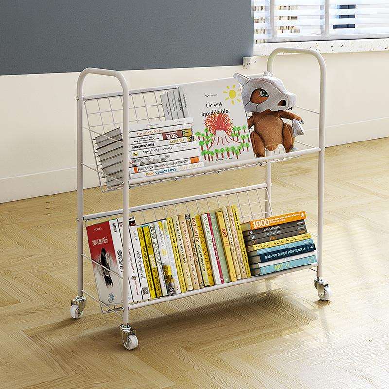 移动书架落地多层学生小书架儿童绘本架简易置物架卧室家用收纳架