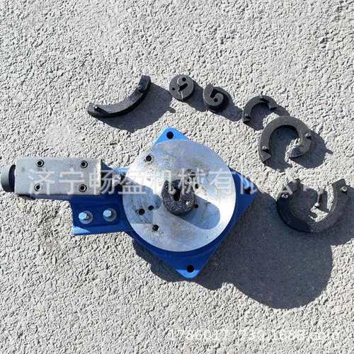 手扳铁艺大门护栏扁铁方管折弯煨花C型S型P型手动彎花机