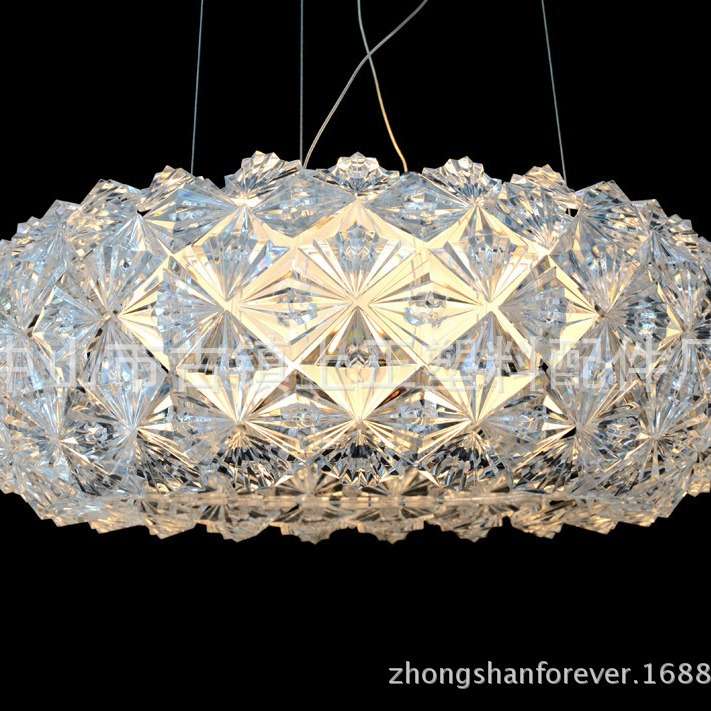 厂家 现代简约离子方片吊灯亚克力灯罩 080M 中号