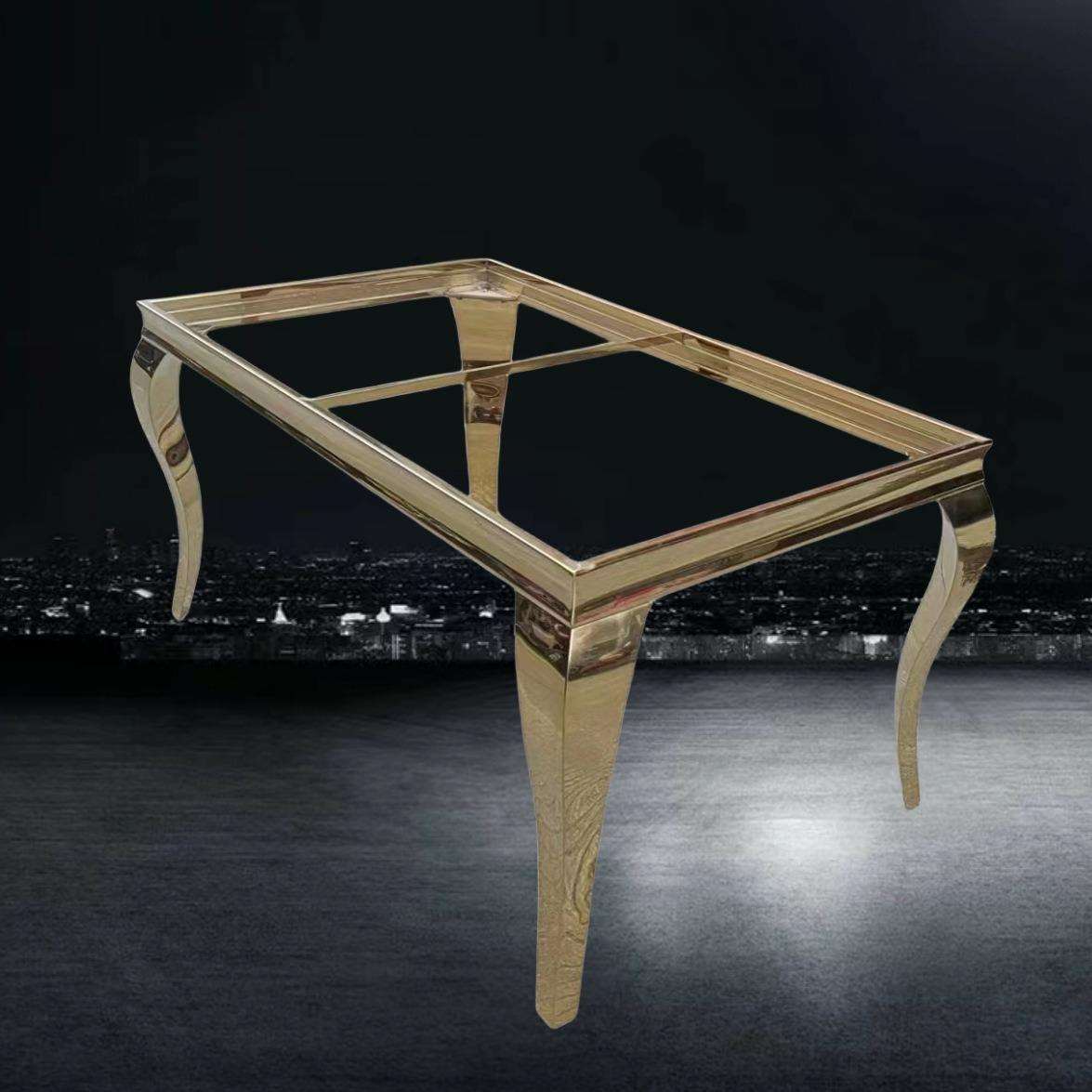 桌腿支架桌脚桌架不锈钢餐桌腿岩板脚架长方形架子茶台脚底座托架