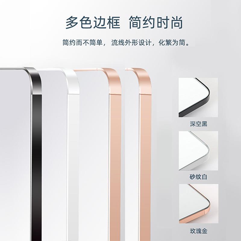 衣柜镜ZZV子全装身衣镜穿内隐形旋转折叠衣帽间壁挂推拉免孔打试