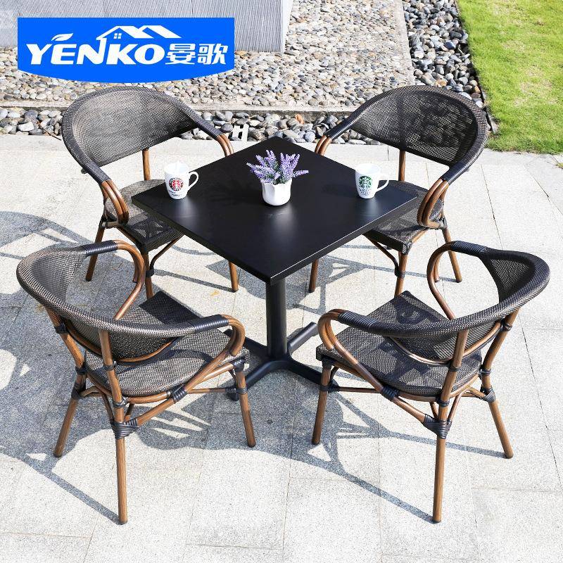 几户外椅庭院藤椅三件套阳台园露花天室外休闲RCX椅茶藤编桌椅组