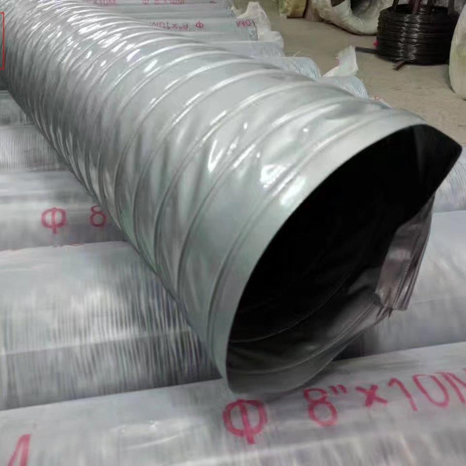 布HX-07尼龙布灰色高温风管耐通尼龙玻纤PVC帆温120度风软管锡炉