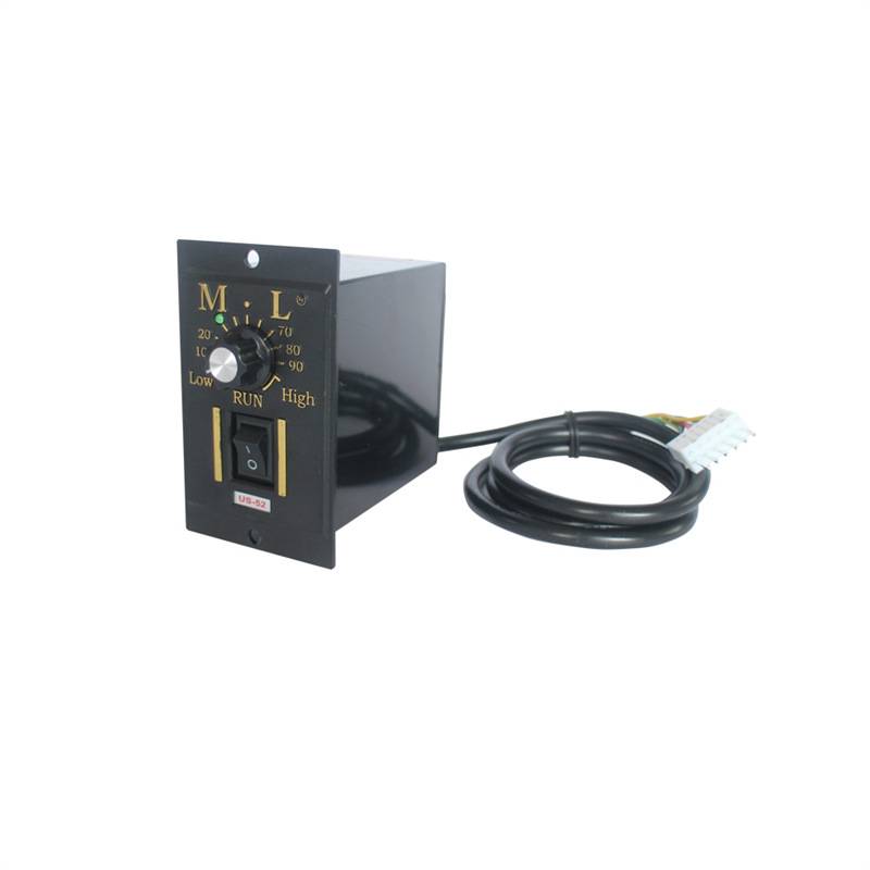 迈力单相交流220V6W-370W减速电机正反转控制器US-52面板调速器