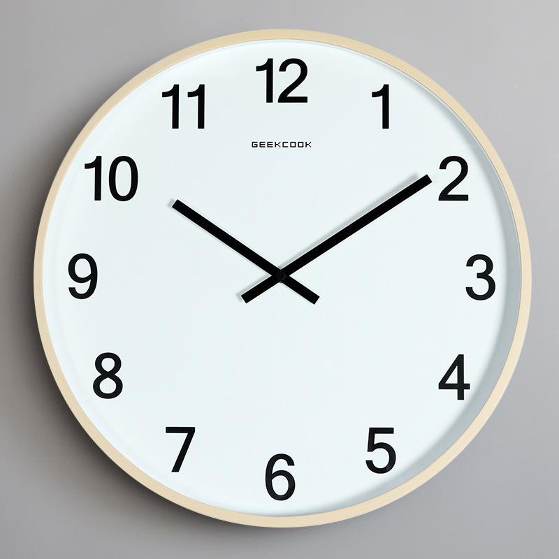 GZ6M20英m寸超ATS大号音大挂钟现代简5静0c教室挂表约客厅石英钟