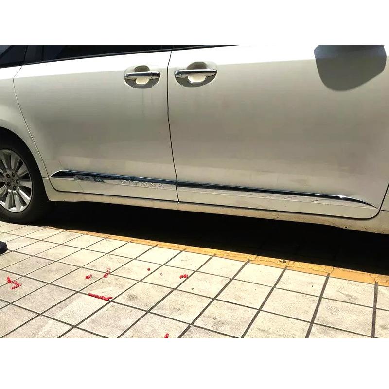 专用于2011-2020款塞纳门边条SIENNA车身饰条ABS改装外部装饰配件