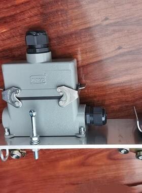 SMA6PC30头火头C型轨移动供1电接线盒C30航空插头火车牵引小车车