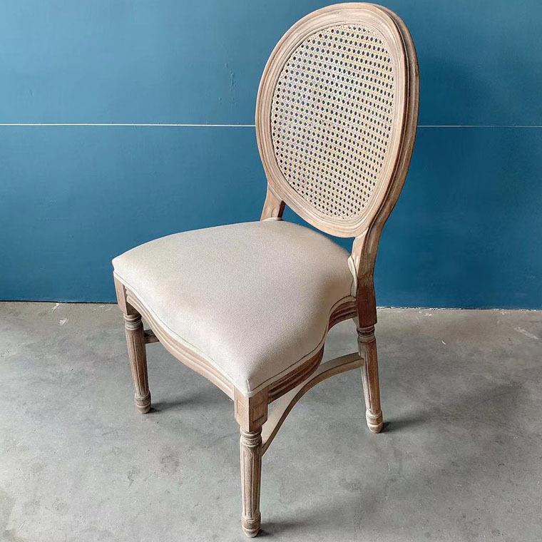 厂家格QBI椅美式作网旧实木家具椅子雕花复古网格椅实餐家木具