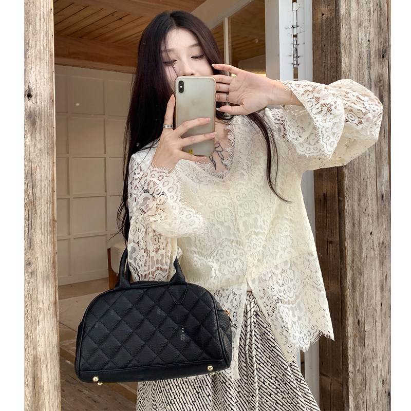 大码女装2024秋冬慵懒风重工提花海盐花开衫毛衣外套衬衫裤子套装