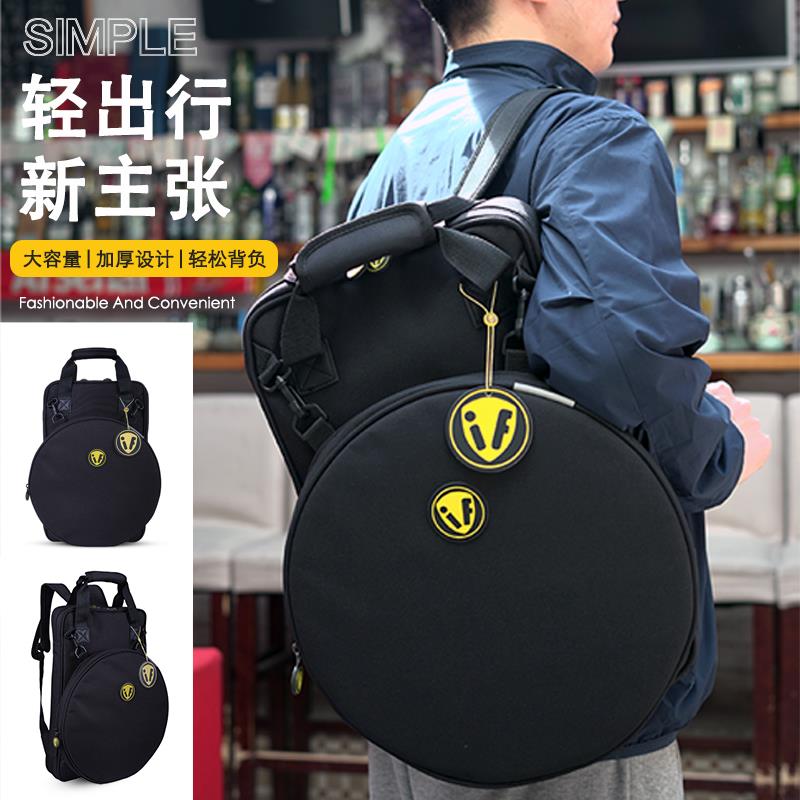 双肩背鼓棒包 鼓棒收纳专用包 可放12寸哑鼓 铁架鼓便携包 马林巴
