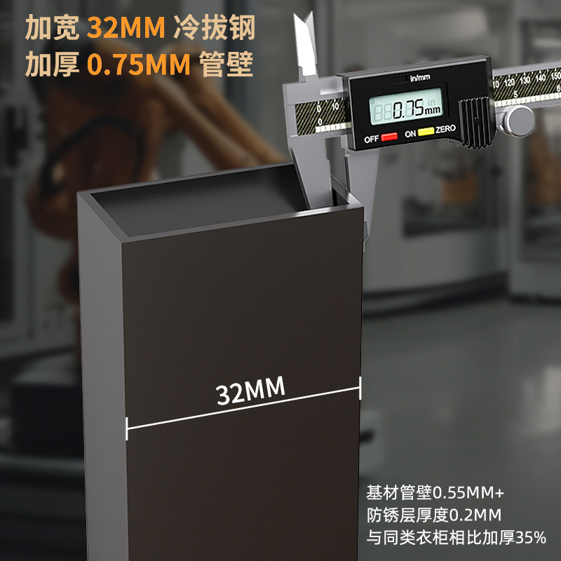 简易衣柜卧室家用免安装折叠衣柜结实耐用全钢架加厚加粗布衣柜