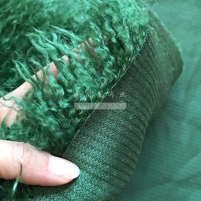 滩羊毛仿皮草布料卷毛外套服装面料玩具包包拍摄装饰背景布长毛绒