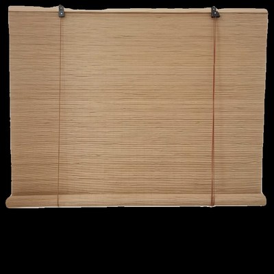 定制竹帘卷帘遮光遮阳阳台茶室办公室客厅饭店民宿酒店复古打孔式