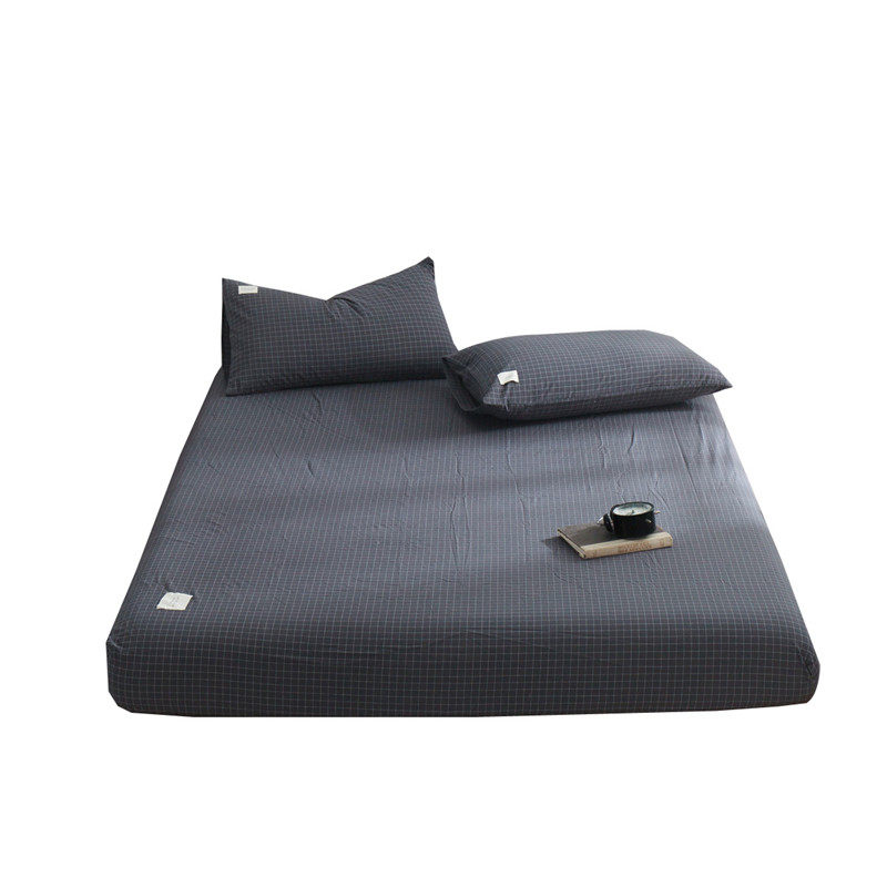 纯棉床罩单件防尘保护套席梦思床垫套子水洗棉床笠款床单防滑固定