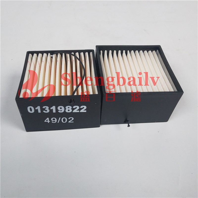 01030 油水滤芯 P502392方形柴油滤清器  01319822滤芯E120SF006