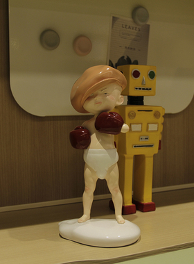 蓝色蜗牛艺术家吴克书 你挡住了我的勇气 生日礼物酒柜摆件装饰品