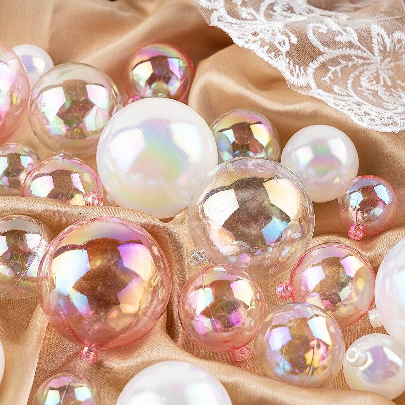 七彩塑料透明球 炫彩镭射幻彩球 生日蛋糕装饰摆件插件甜品台装扮,节庆用品/礼品,节日装扮用品,淘宝优惠券,粉丝福利购,淘宝优惠卷