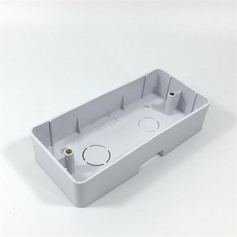 120型三位大板插座底盒/155*70*33墙壁线槽底盒118型明装接线暗盒