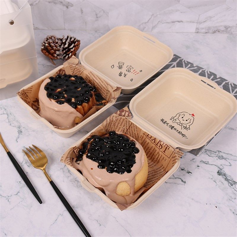 网红便当蛋糕盒舒芙蕾蛋糕盒子生日手绘蛋糕盒一次性纸浆汉堡盒子,厨房/烹饪用具,点心包装盒/包装袋,淘宝优惠券,粉丝福利购,淘宝优惠卷