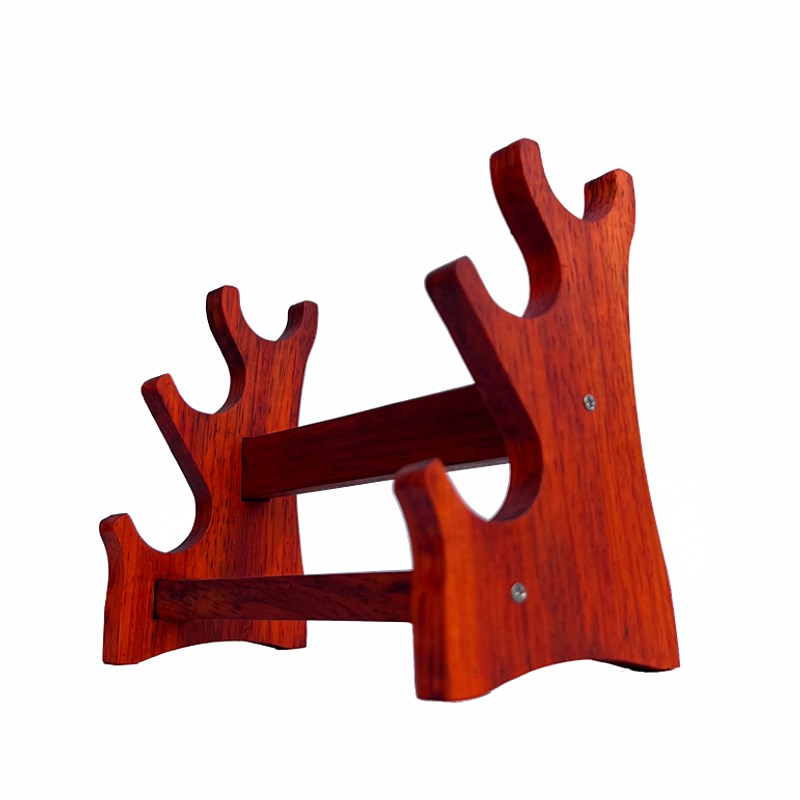 微型实木刀架剑托宝塔花梨木多层兵器展示架竹笛架子洞箫摆放架小