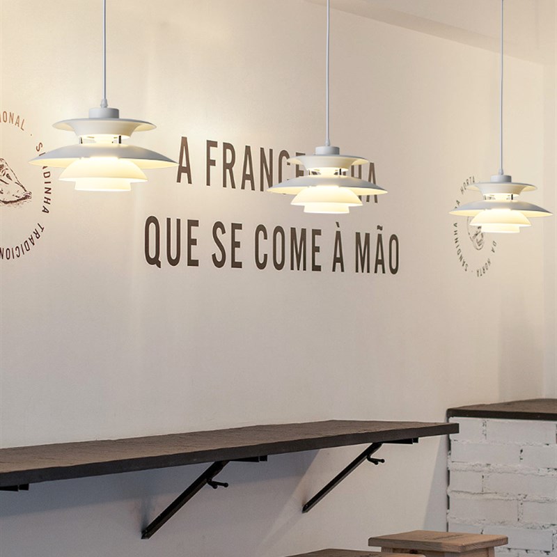 2023年新款设计师PH5吊灯饭厅吧台商铺飞碟灯创意极简饭厅吊灯