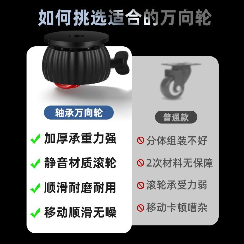 迷你万向轮免打孔可移动滑轮滚珠家具底座牛眼沙发静音茶几桌脚垫