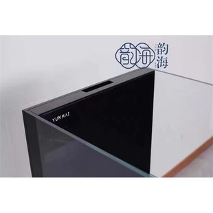 超薄溢流海缸CR50 TR60超白玻璃海水缸鱼缸底滤120海缸实木柜
