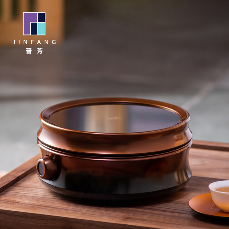 晋芳 高端金属电陶炉煮茶器银壶专用炉静音 家用日式烧水电茶炉