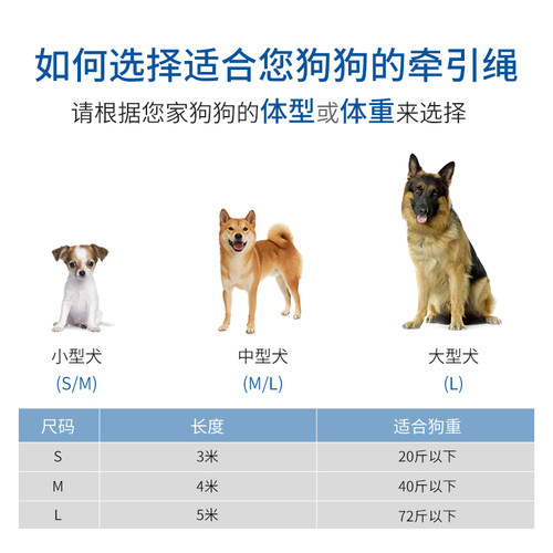 多尼斯狗狗牵引绳自动伸缩狗绳子中小型犬柴犬泰迪金毛宠物遛狗链