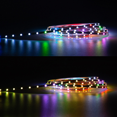 超窄WS2812B5mm3535贴片幻彩RGB全彩5V12V伏LED流水可编程软灯带