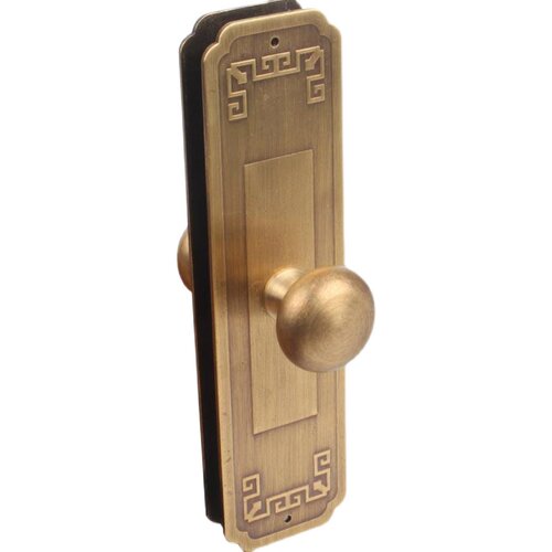 新中式里外内外双面对装把手装修花格门拉环仿古纯铜玻璃木门拉手