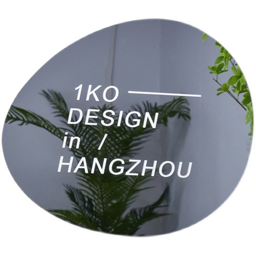 镜面圆形招牌灯箱个性创意服装店牌户外门头定做发光字广告牌定制