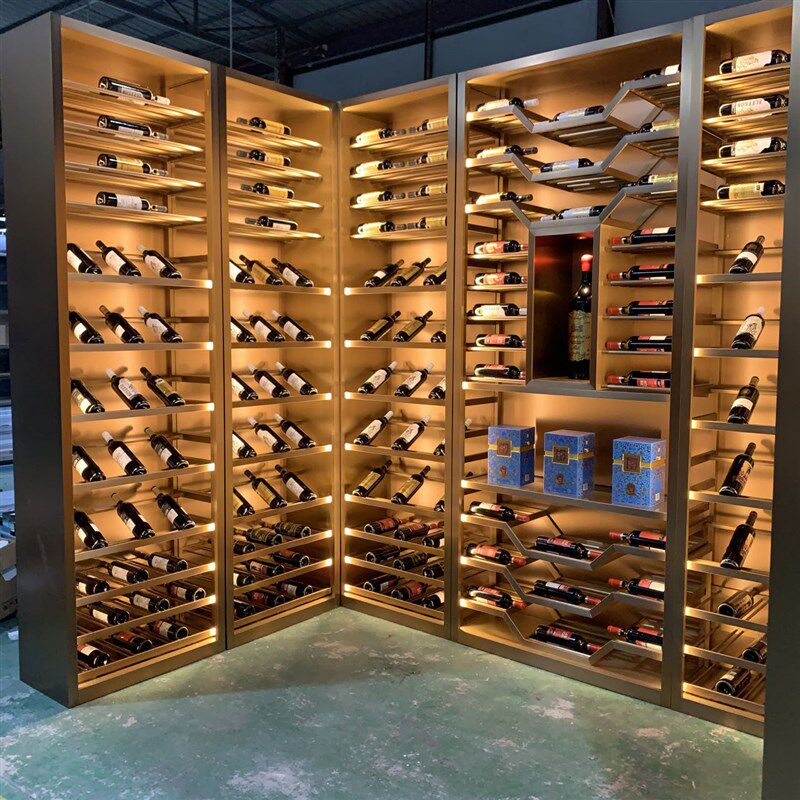 钢之源不锈钢恒温红酒柜定制别墅地下室酒窖酒柜定做