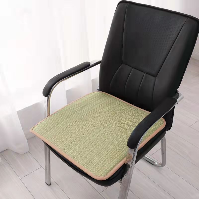 坐垫椅子垫办公室屁股座垫加厚海绵学生夏季草席家用凳子凉软垫子