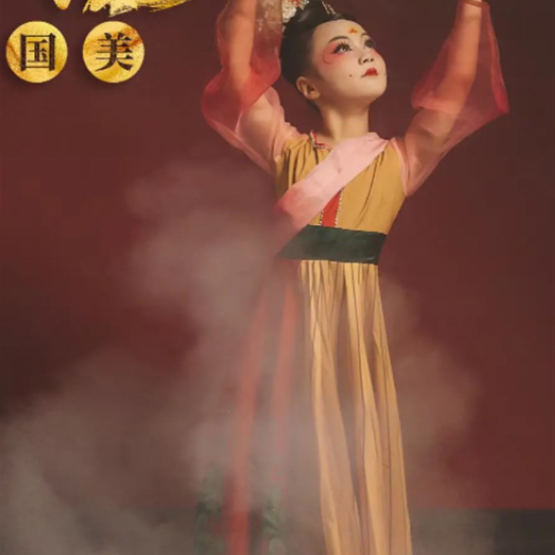 新唐印演出服俑梦舞蹈服独舞云川之舞各美其美古典舞中国风大摆裙