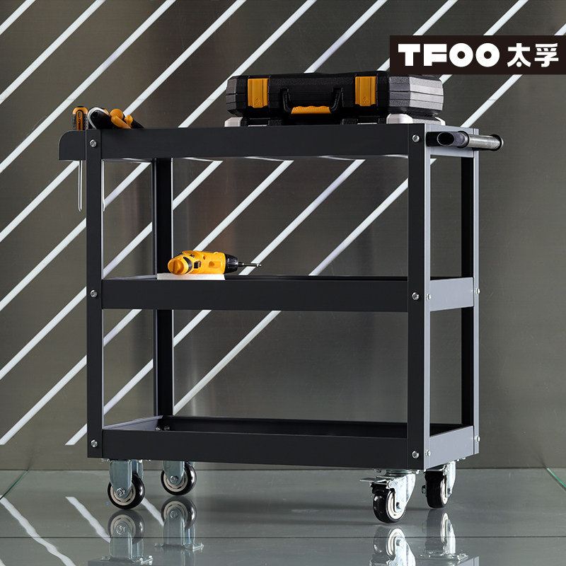 TFOO太孚 工业灰色三层维修工具小推车 零件工具油画小车子
