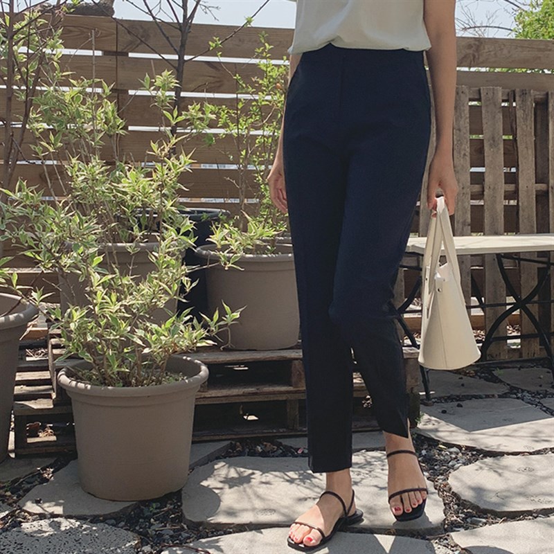 垂感西装裤女春夏九分高腰直筒裤西裤小个子职业休闲宽松烟管裤子