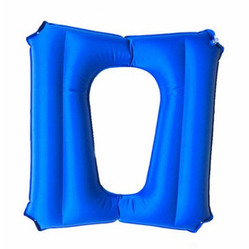 轮椅坐便椅气垫透气家用充气方形防褥疮气圈座便椅大小便坐垫躺垫