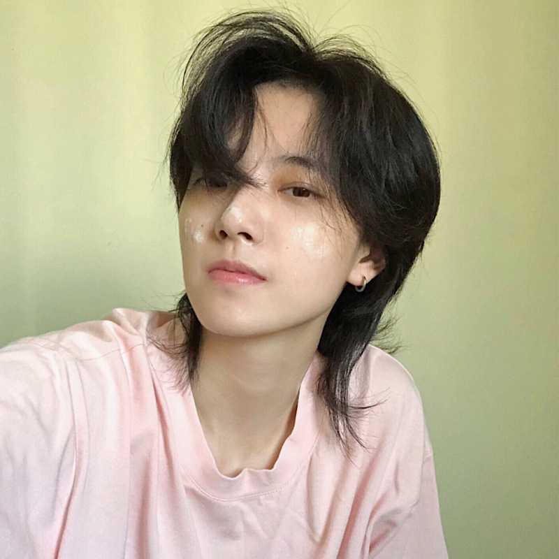 新款直销狼尾假发男短发鲻鱼头外翘短发蓬松刘海cos女装大佬假毛