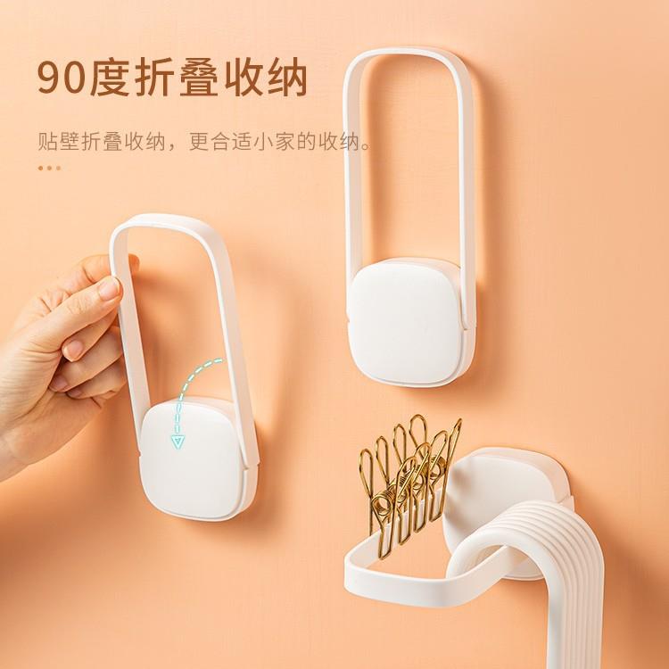 直销新款衣架收纳整理架阳台挂钩晾晒放衣架夹子多功能可折叠免打