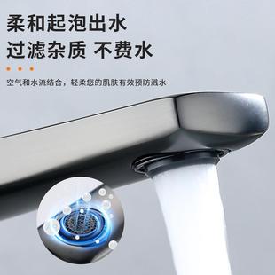 新款 直销新款 枪灰洗脸盆冷热水龙头酒店宾馆家用卫生间台下盆单孔